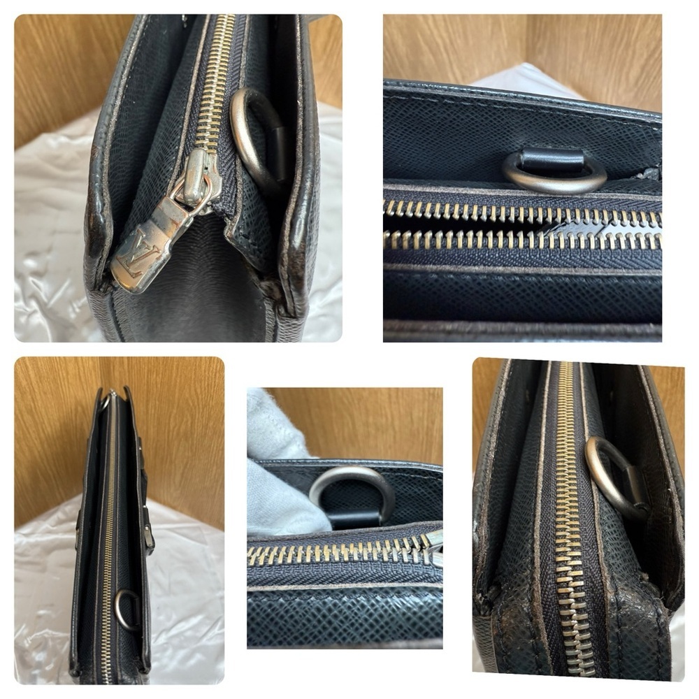 Louis Vuitton Black Tiaga Leather Briefcase - Picture 7 of 15